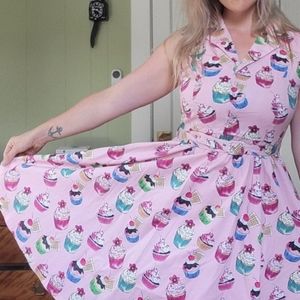 Lindy bop cupcake print dress